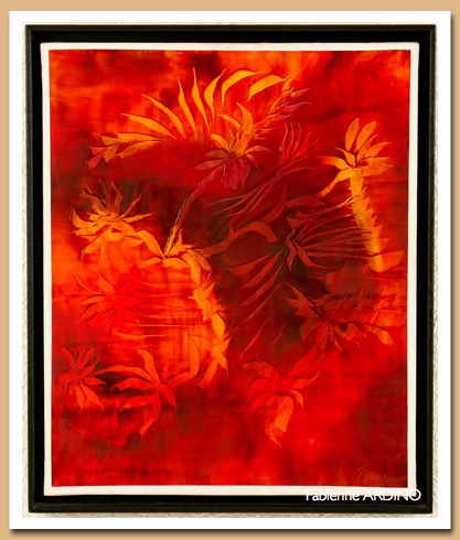 poire fleurs 73 X 60 huile 1 800 euros