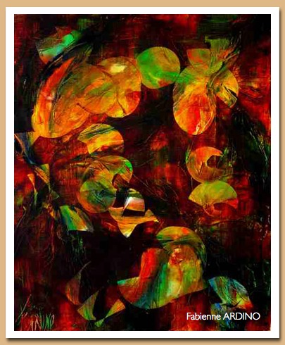 composition orange 38 X 46 huile