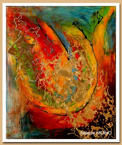 la vague 46 X 38 huile 