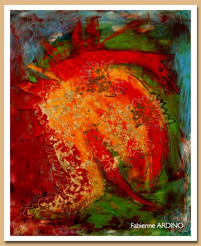 le dragon 81 X 65 huile 
