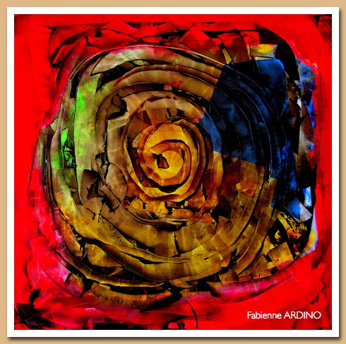 la cible 100 X 100 huile