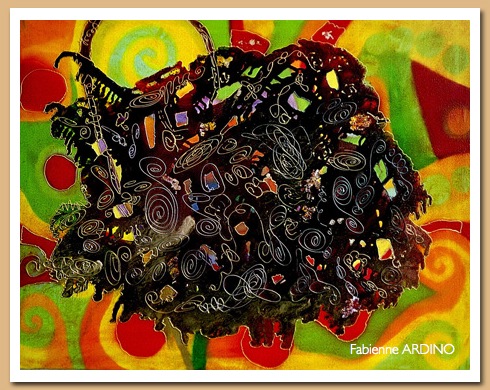 l'avant big bang 63 compositio  70 X 90 tech mixte