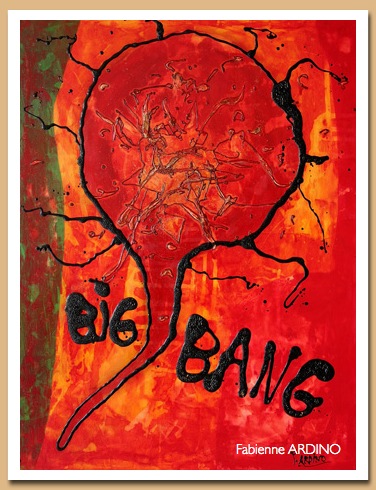 LE BIG des big bang 66 orange vert 60 X 80  tech mixte