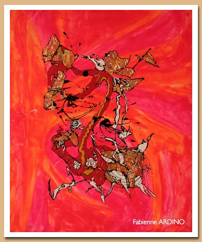 big bang 46 rose fluo 73 X 60 tech mixte