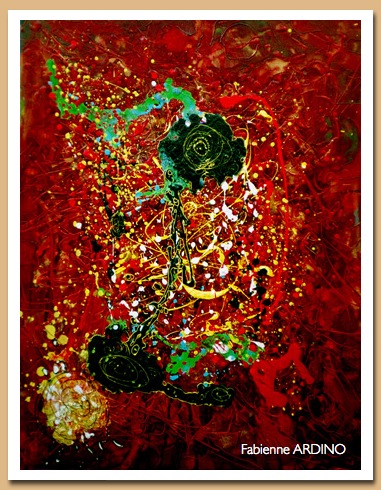 big bang rouge sang 60 X 80 tech mixte