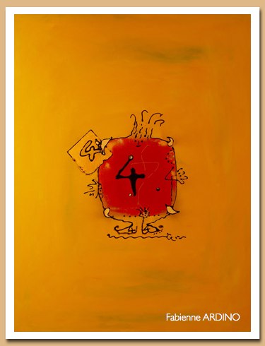 le chiffre 4 tech mixte 60X80