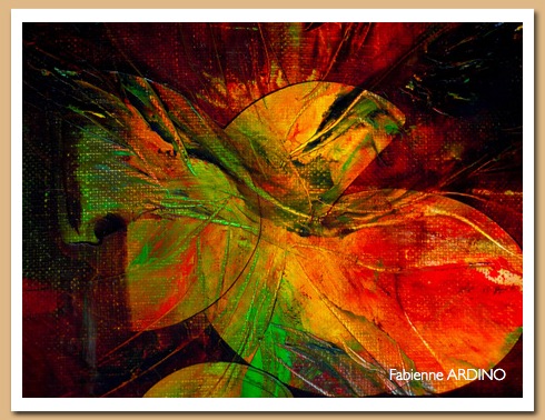 détail composition orange